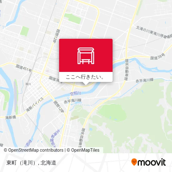 東町（滝川）地図