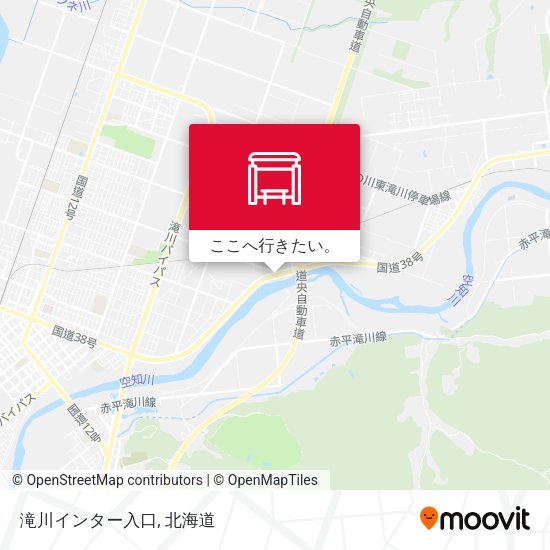 滝川インター入口地図