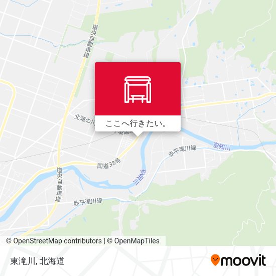東滝川地図