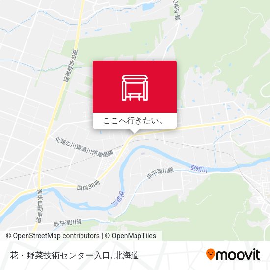 花・野菜技術センター入口地図