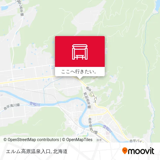 エルム高原温泉入口地図