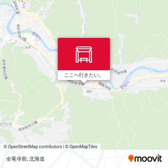 全竜寺前地図