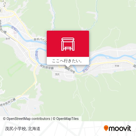 茂尻小学校地図