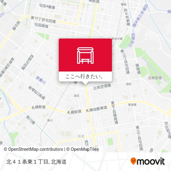 北４１条東１丁目地図