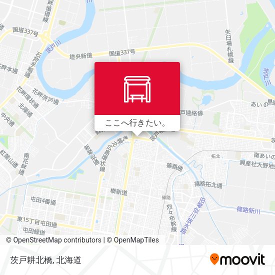 茨戸耕北橋地図