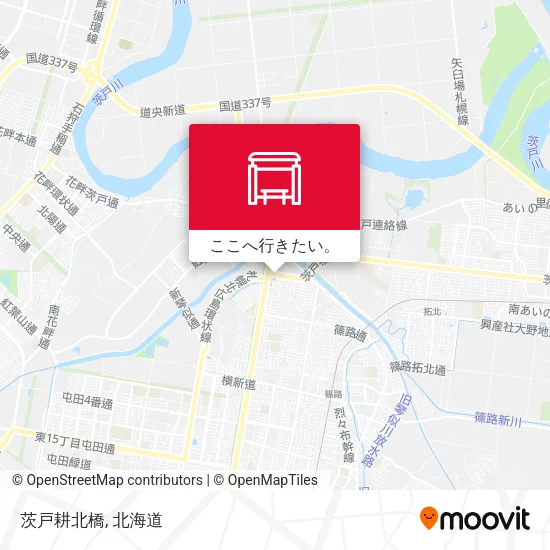 茨戸耕北橋地図