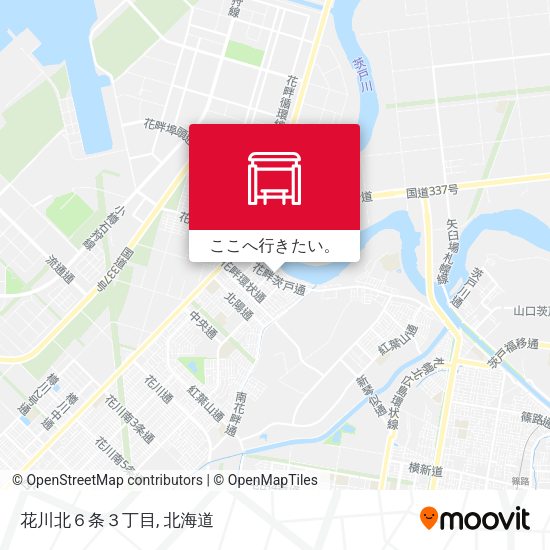 花川北６条３丁目地図