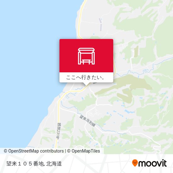 望来１０５番地地図
