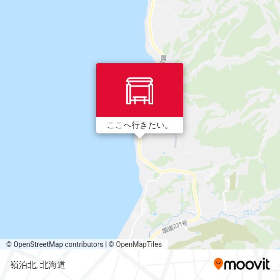 嶺泊北地図