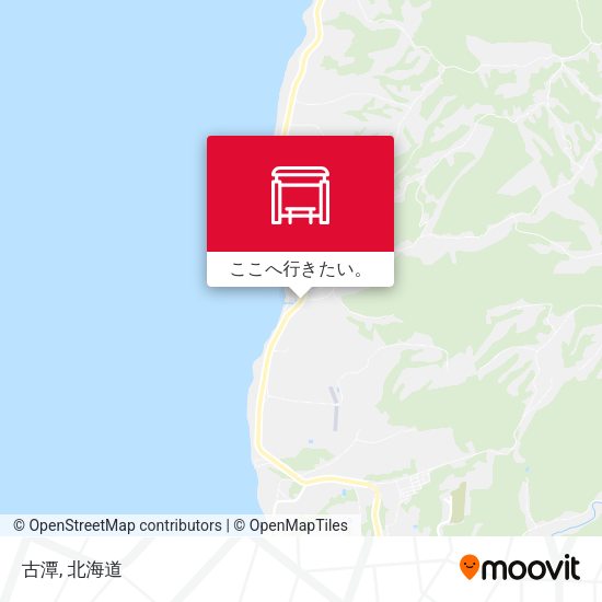 古潭地図