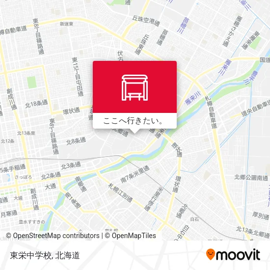 東栄中学校地図