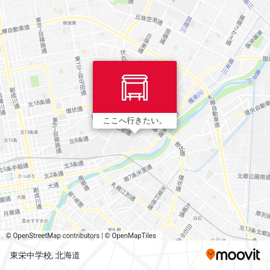 東栄中学校地図