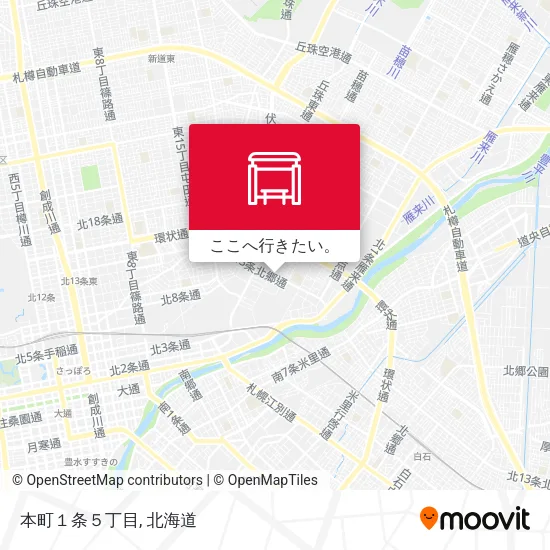 本町１条５丁目地図