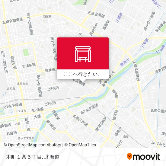 本町１条５丁目地図