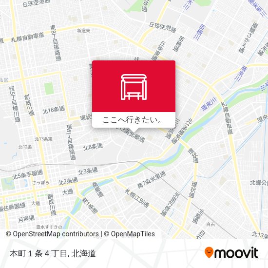 本町１条４丁目地図