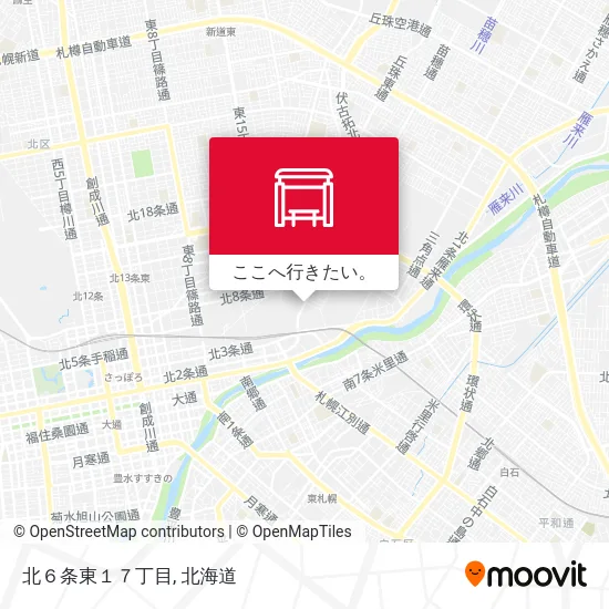 北６条東１７丁目地図