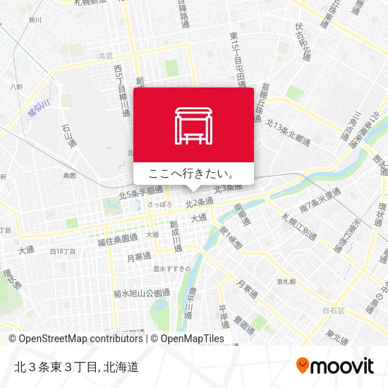 北３条東３丁目地図