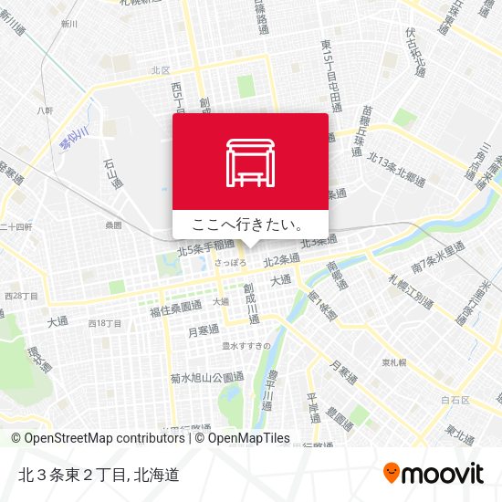 北３条東２丁目地図