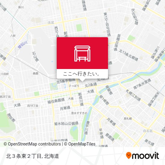 北３条東２丁目地図
