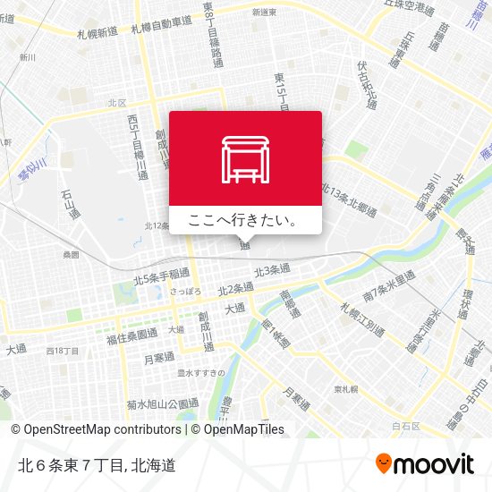 北６条東７丁目地図