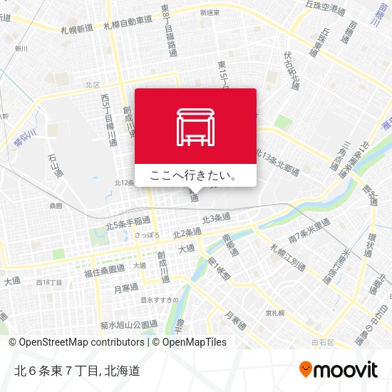 北６条東７丁目地図
