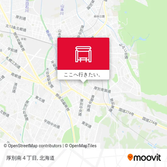 厚別南４丁目地図