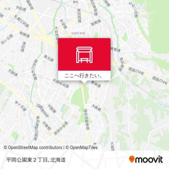 平岡公園東２丁目地図