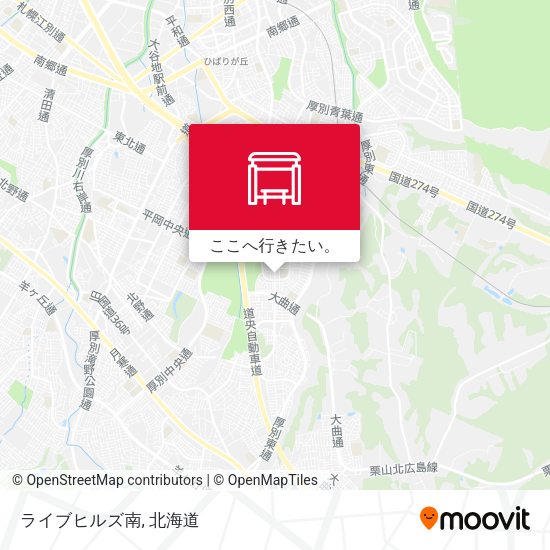 ライブヒルズ南地図