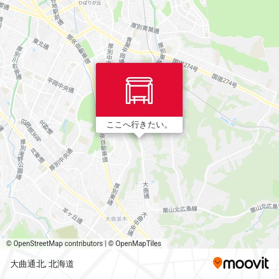 大曲通北地図