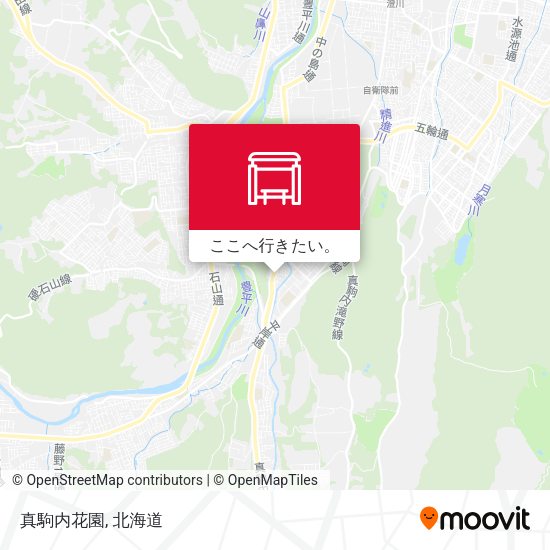 真駒内花園地図