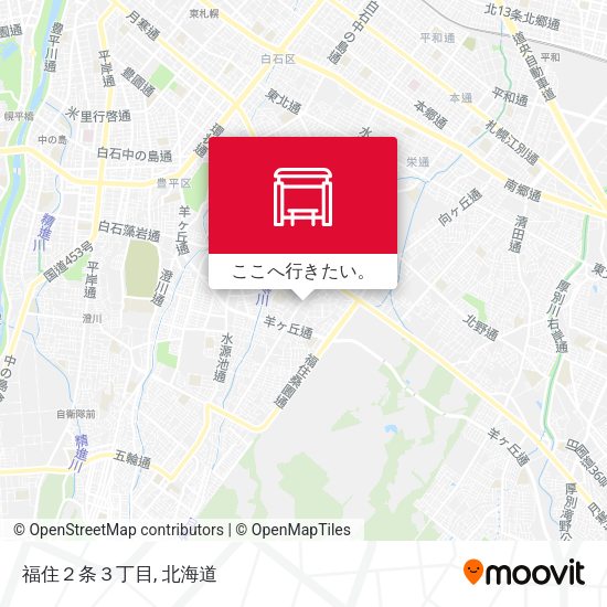 福住２条３丁目地図