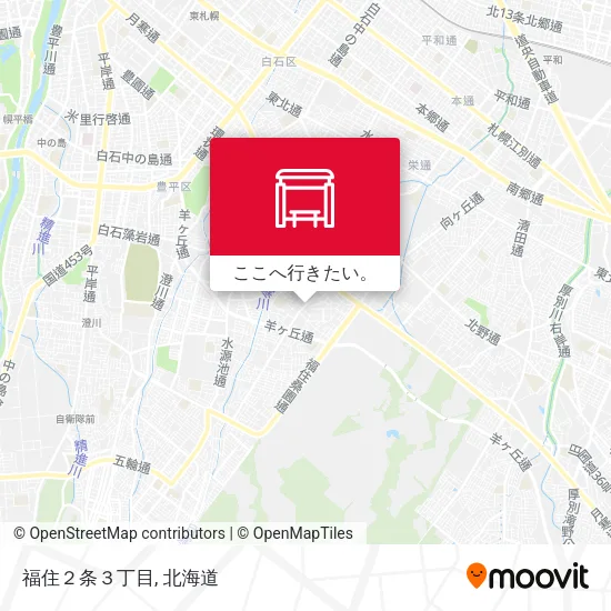 福住２条３丁目地図