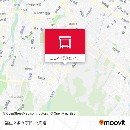 福住２条８丁目地図