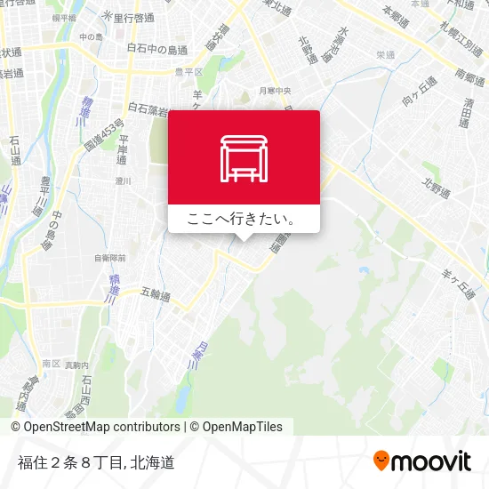 福住２条８丁目地図