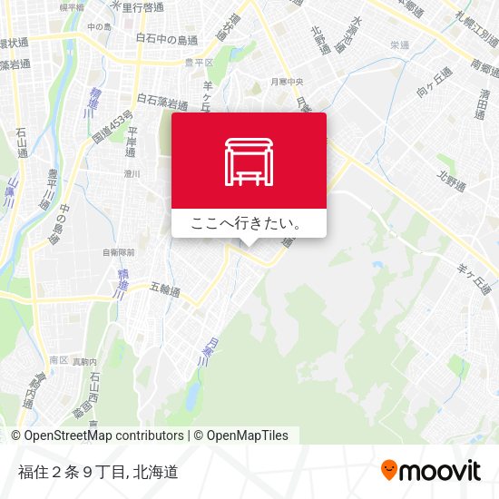 福住２条９丁目地図