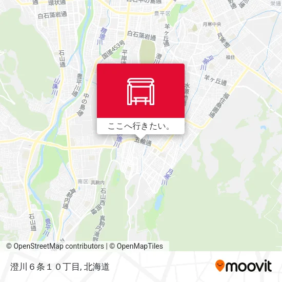 澄川６条１０丁目地図