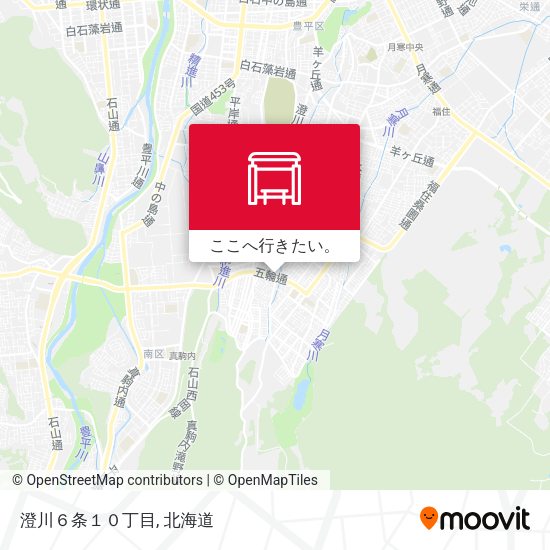 澄川６条１０丁目地図