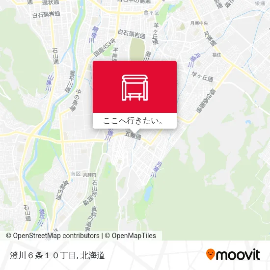 澄川６条１０丁目地図