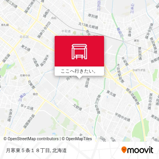 月寒東５条１８丁目地図