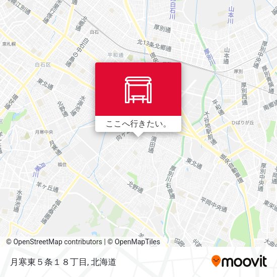 月寒東５条１８丁目地図