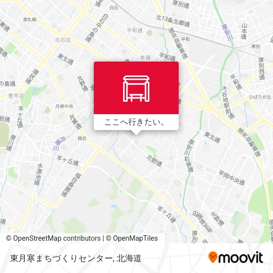 東月寒まちづくりセンター地図