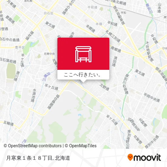 月寒東１条１８丁目地図