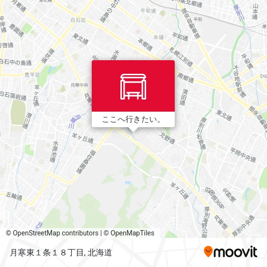 月寒東１条１８丁目地図