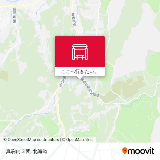 真駒内３団地図