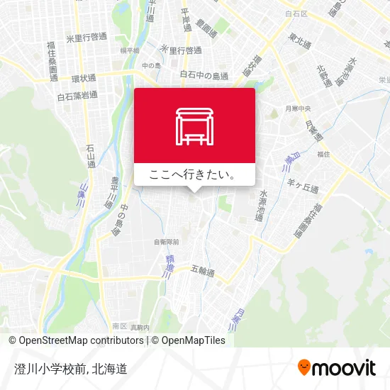澄川小学校前地図