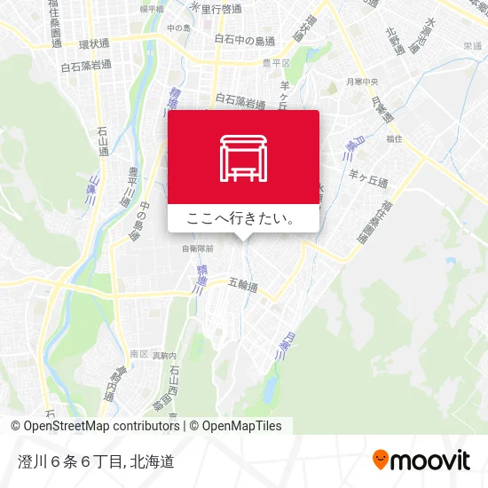 澄川６条６丁目地図