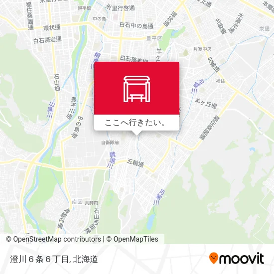 澄川６条６丁目地図