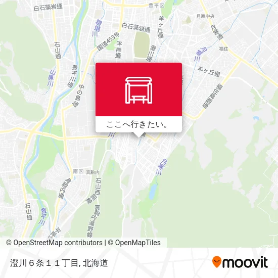 澄川６条１１丁目地図