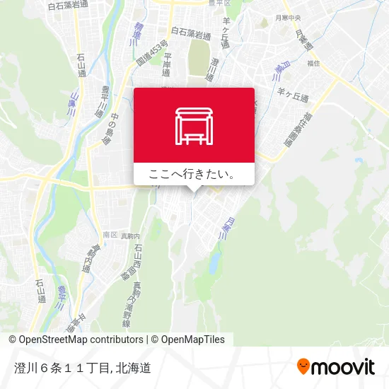 澄川６条１１丁目地図