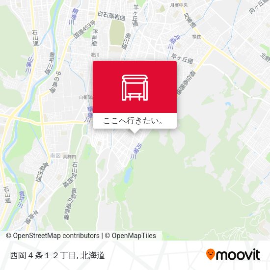 西岡４条１２丁目地図